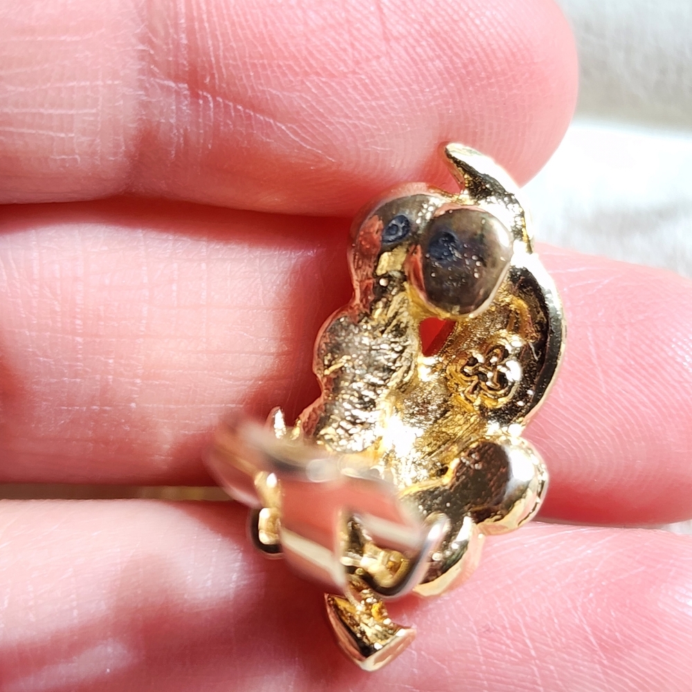 Vintage Gold Tone Leaf Faux Pearl Clip On Earrings Cluster Botanical Retro - Picture 3 of 8
